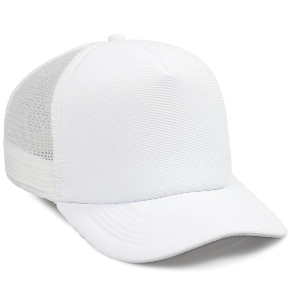 Boné Liso Branco Trucker Telinha Unissex