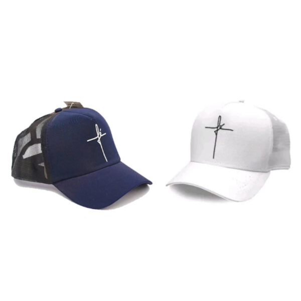 Boné Fé Azul Marinho Trucker Telinha Unissex - Imagem 3