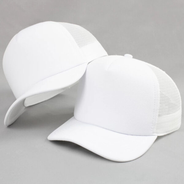 Boné Liso Branco Trucker Telinha Unissex - Imagem 3