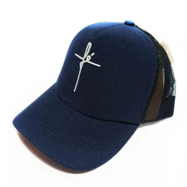 Boné Fé Azul Marinho Trucker Telinha Unissex - Imagem 2
