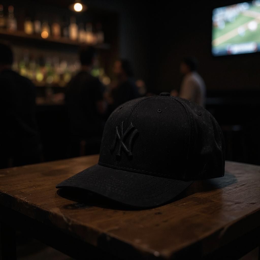 Boné New Era Todo Preto New York Yankees Ny